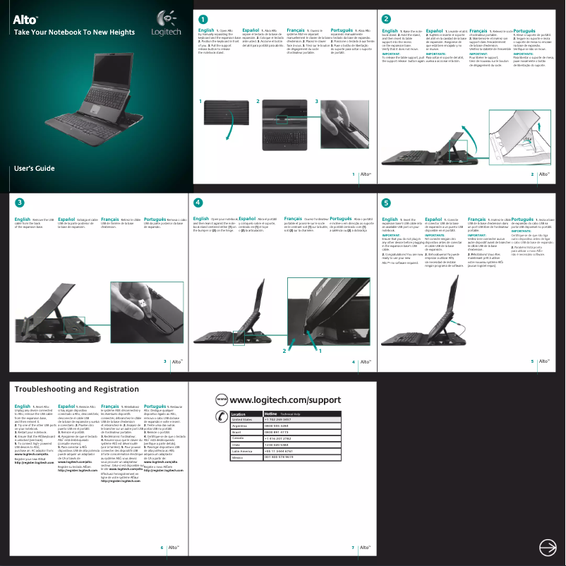 Imagen de la primera página del manual del dispositivo Alto