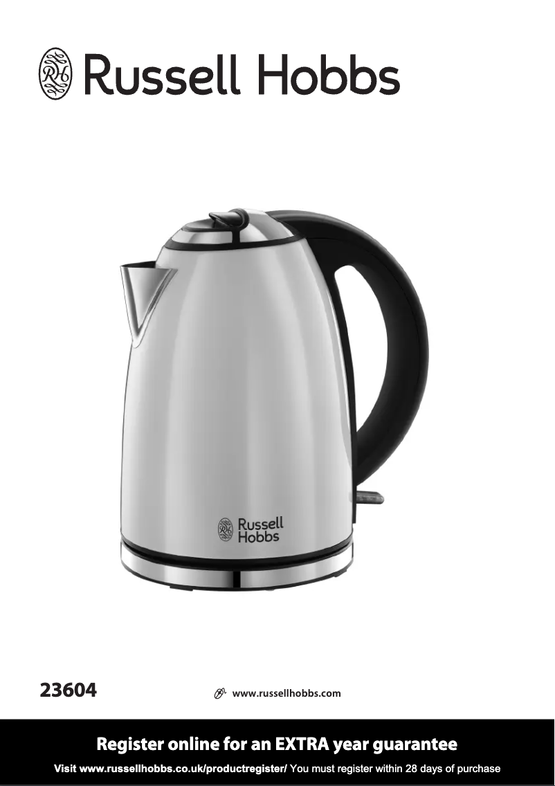 Page 1 de la notice Manuel utilisateur Russell Hobbs Henley 23604