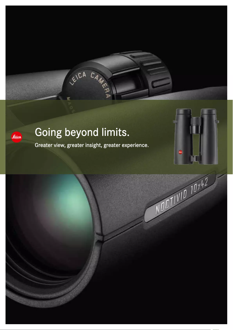 Page 1 de la notice Brochure Leica Trinovid 8x32 HD