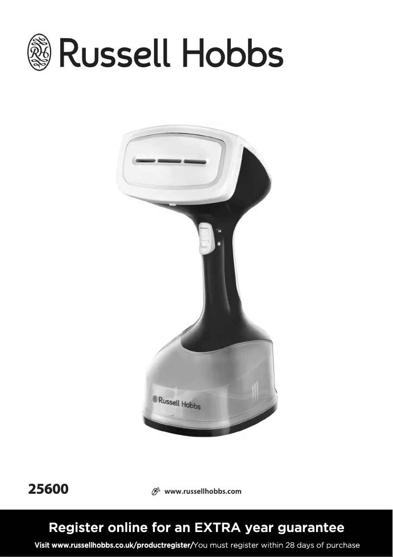 Page 1 de la notice Manuel utilisateur Russell Hobbs Steam Genie 25600