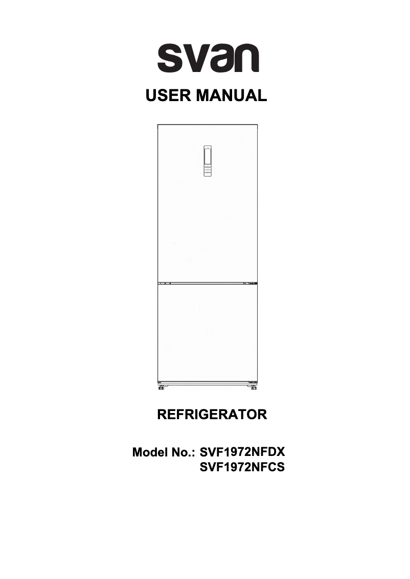 Image de la première page du manuel de l'appareil SVF1972NFCS