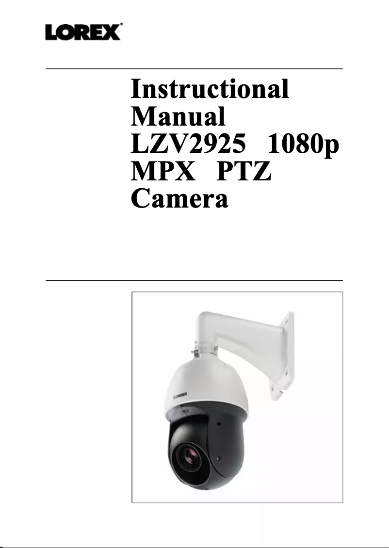 Image de la première page du manuel de l'appareil LZV2925SB