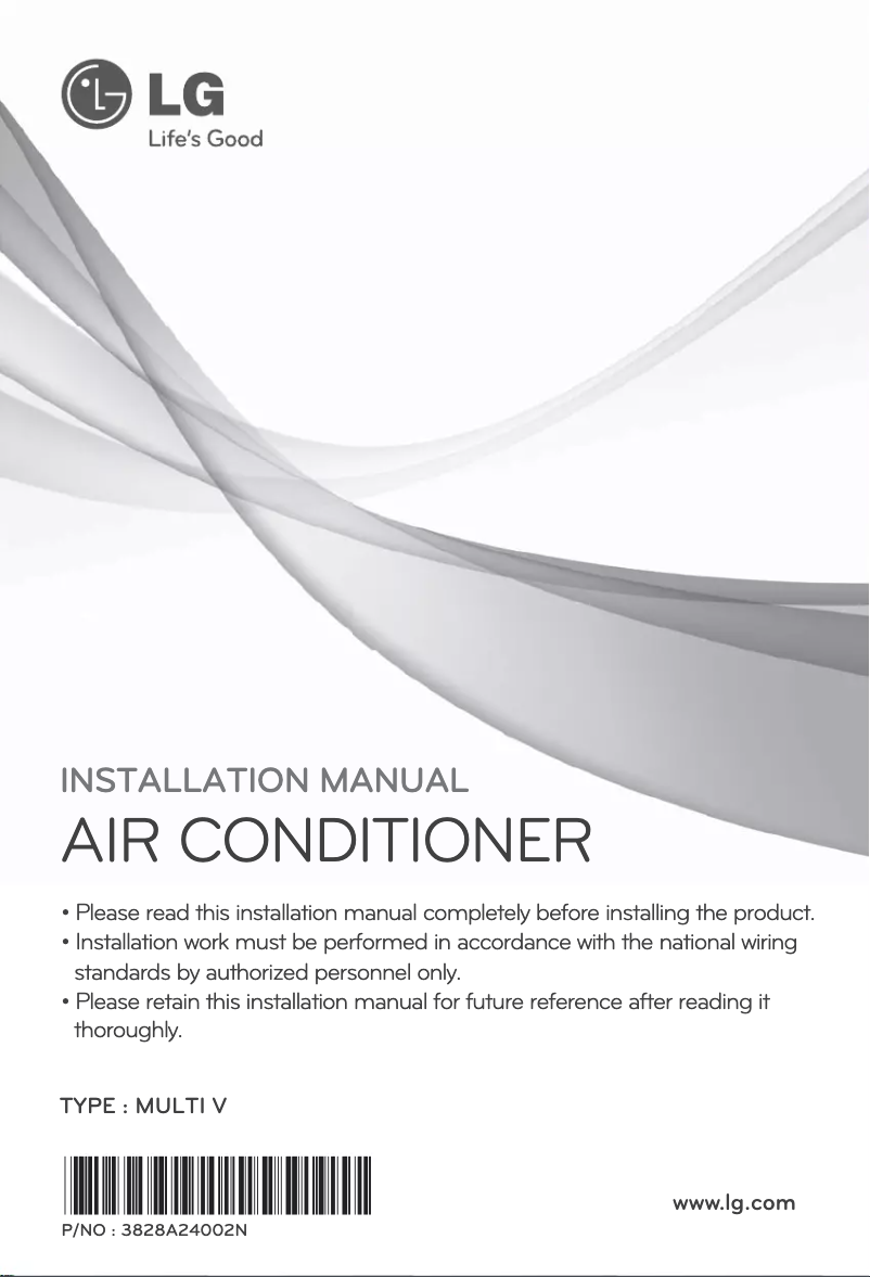 Page 1 de la notice Manuel utilisateur LG ARUV50LT2