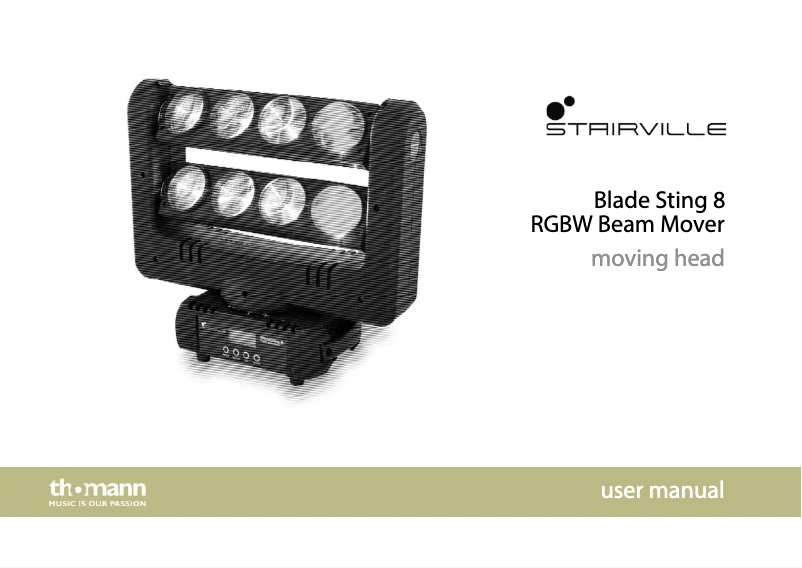 Page 1 de la notice Manuel utilisateur Stairville Blade Sting 8
