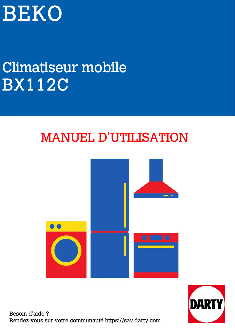 Image de la première page du manuel de l'appareil BX 112C