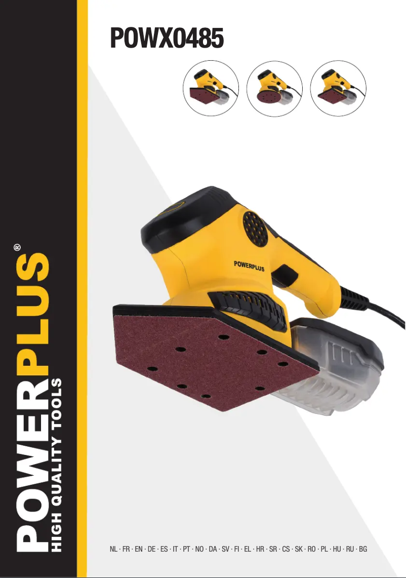 Image de la première page du manuel de l'appareil POWX0485