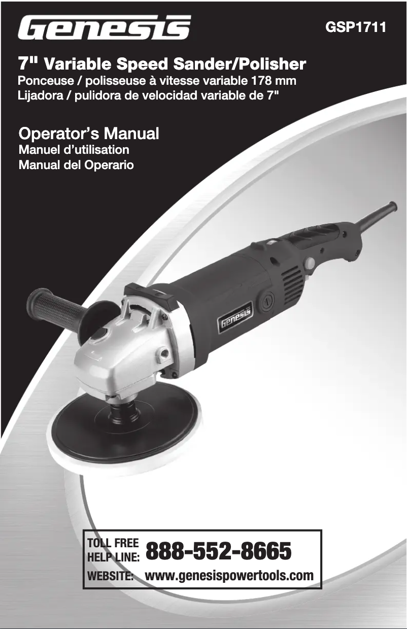 Imagen de la primera página del manual del dispositivo GSP1711