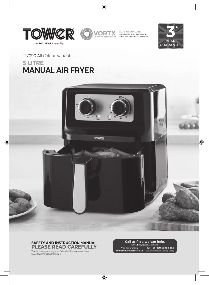 Imagen de la primera página del manual del dispositivo Vortx T17090