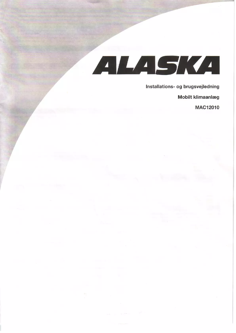 Page 1 de la notice Manuel utilisateur Alaska MAC 12010