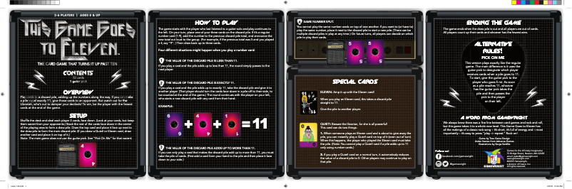 Page n°1 - Manuel utilisateur Gamewright This Game Goes to Eleven