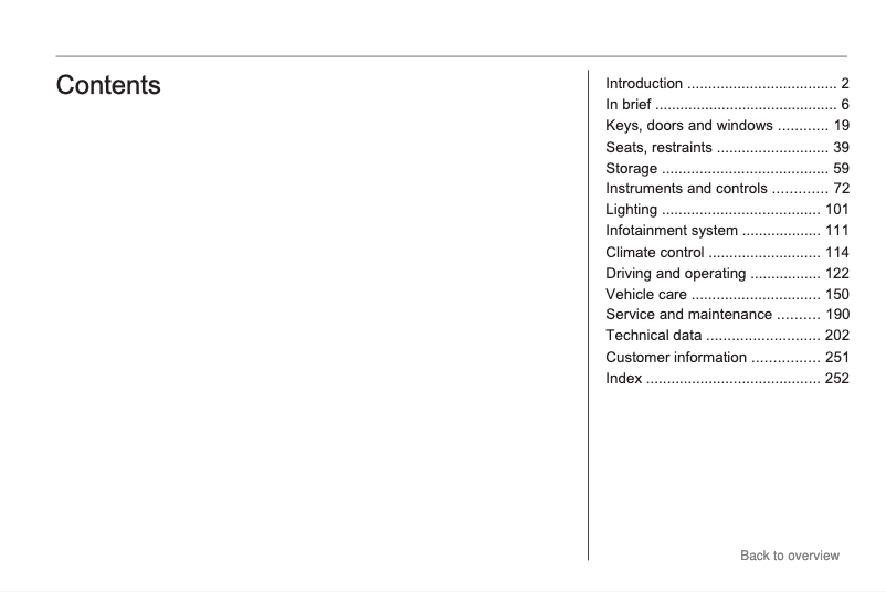 Page 1 de la notice Manuel utilisateur Opel Insignia (2009)