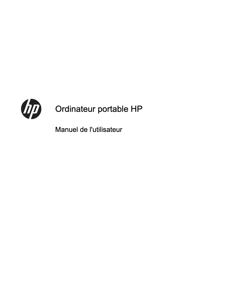 Page 1 de la notice Manuel utilisateur HP ProBook 6475b