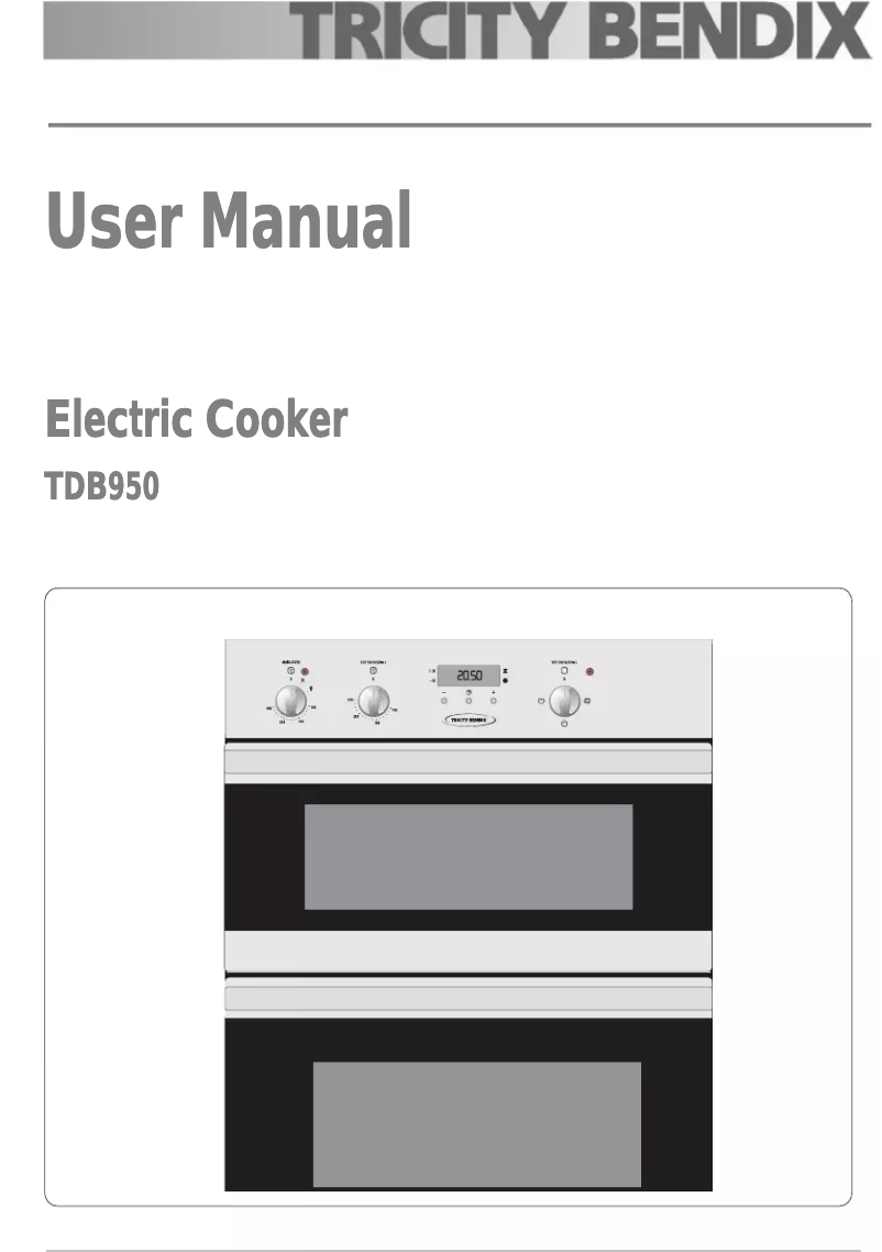 Page 1 de la notice Manuel utilisateur Tricity Bendix TBD950WH