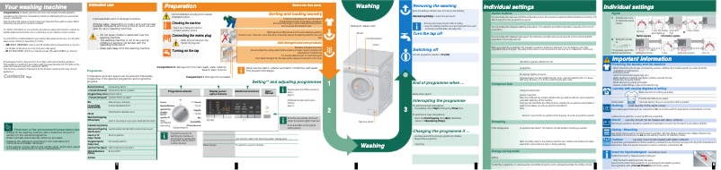 Page 1 de la notice Manuel utilisateur Siemens WM14Q410DN