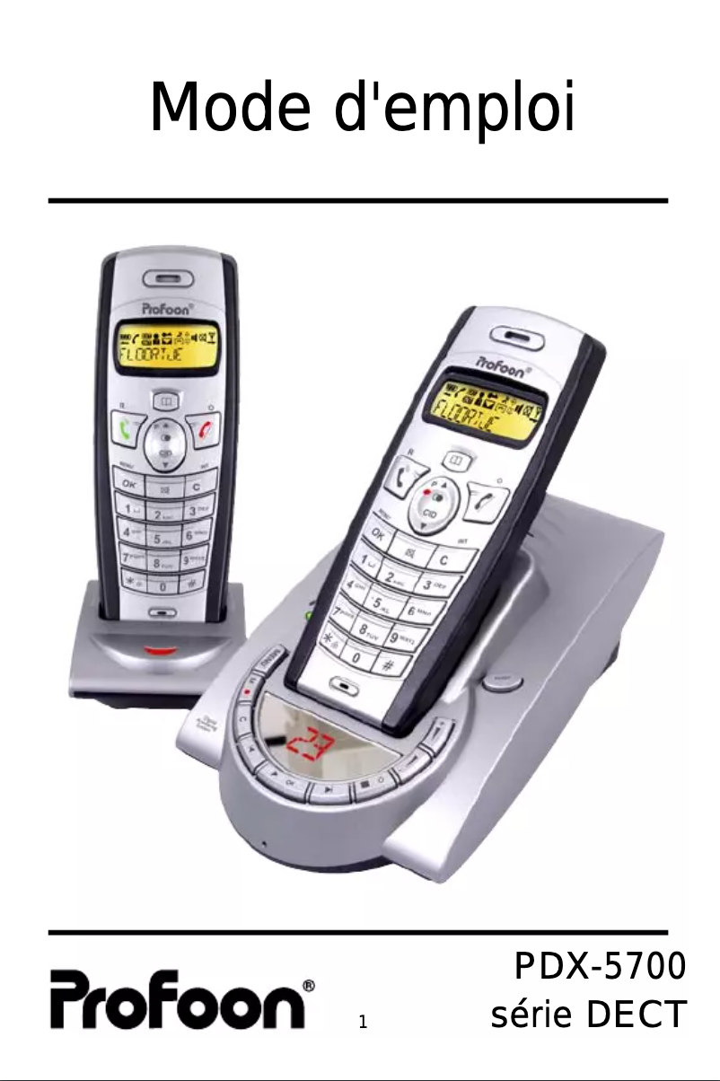 Página 1 del manual Manual de usuario Profoon PDX-5710