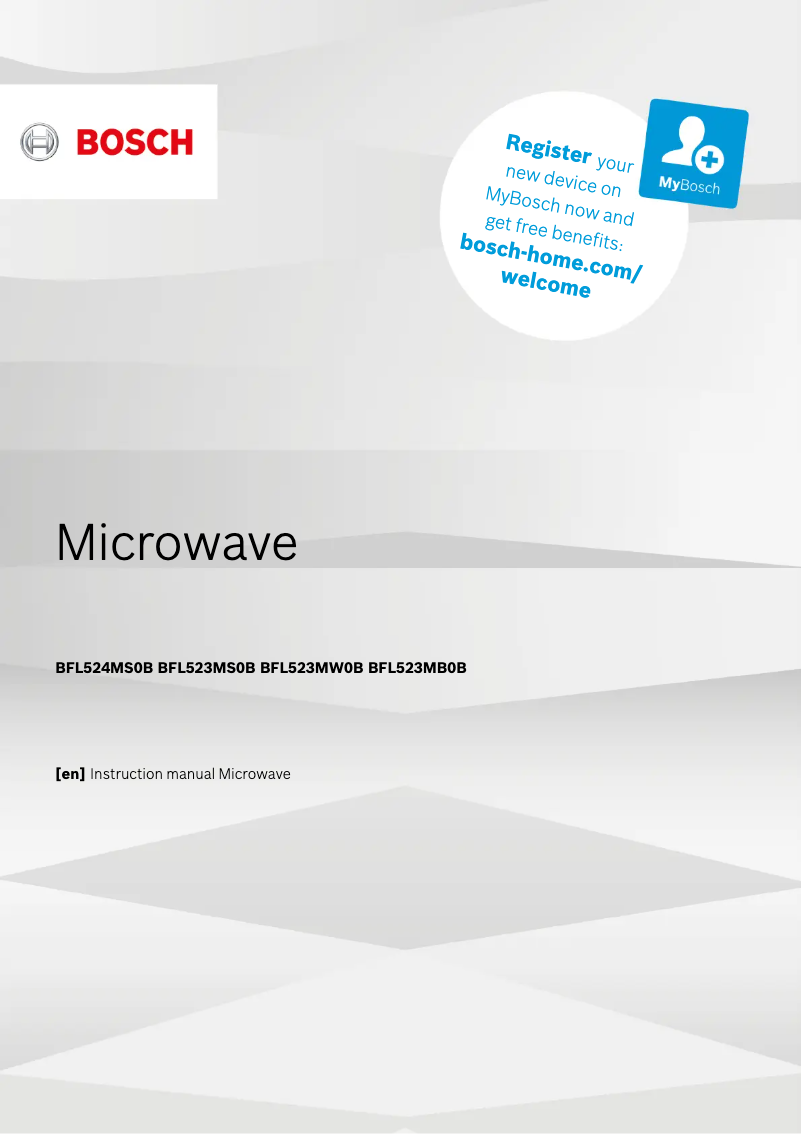 Página 1 del manual Manual de usuario Bosch Serie 6 BFL524MS0B