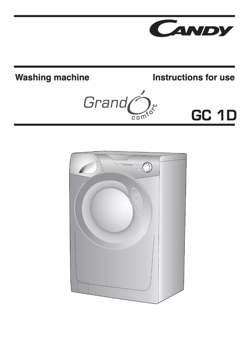 Image de la première page du manuel de l'appareil GC 1071D1-UK