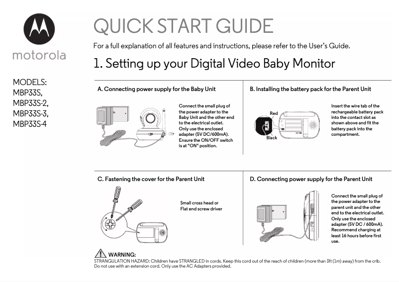 Image de la première page du manuel de l'appareil MBP33S-2