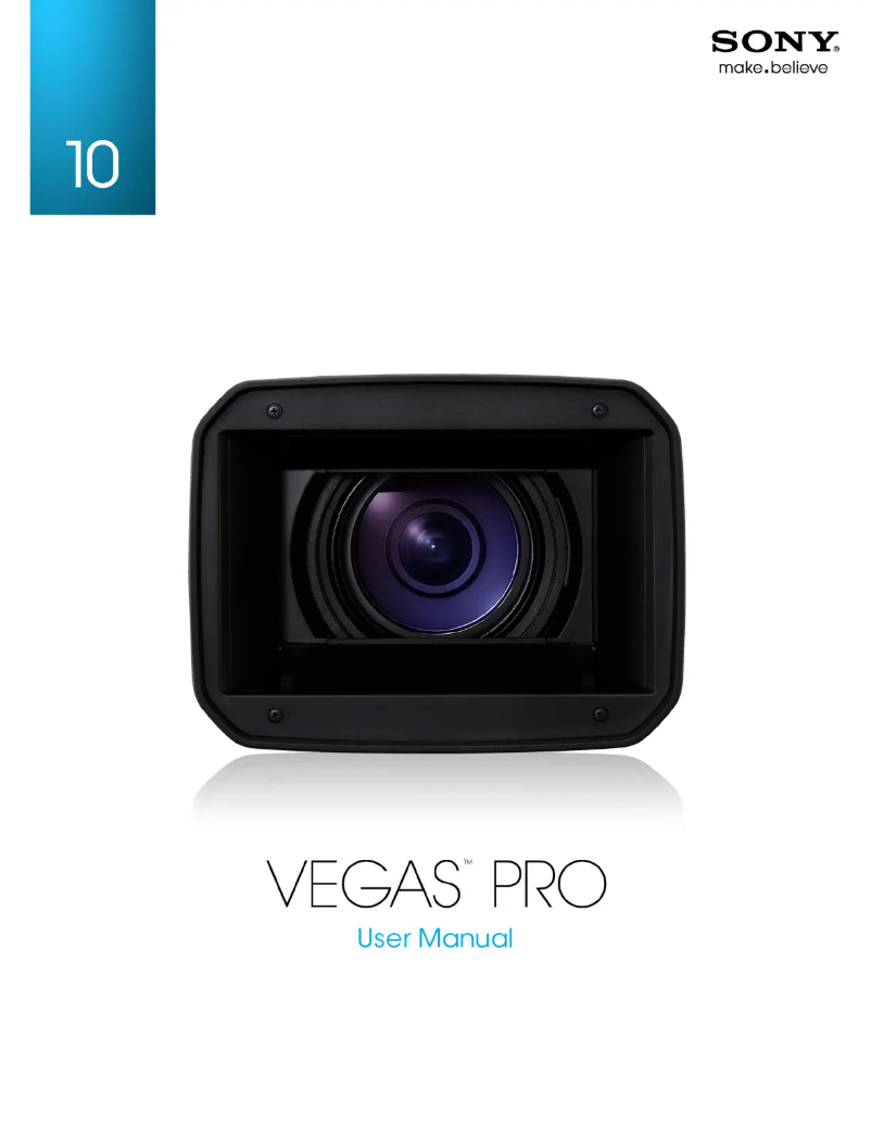 Page n°1 - Manuel utilisateur Sony Vegas Pro 10.0