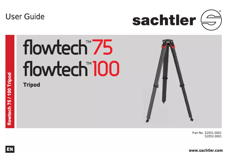 Página 1 del manual Manual de usuario Sachtler Flowtech 75