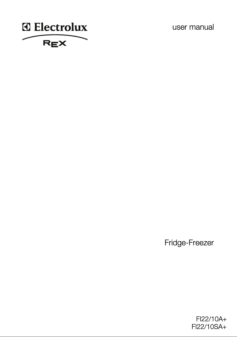 Page 1 de la notice Manuel utilisateur Electrolux FI22/10A+
