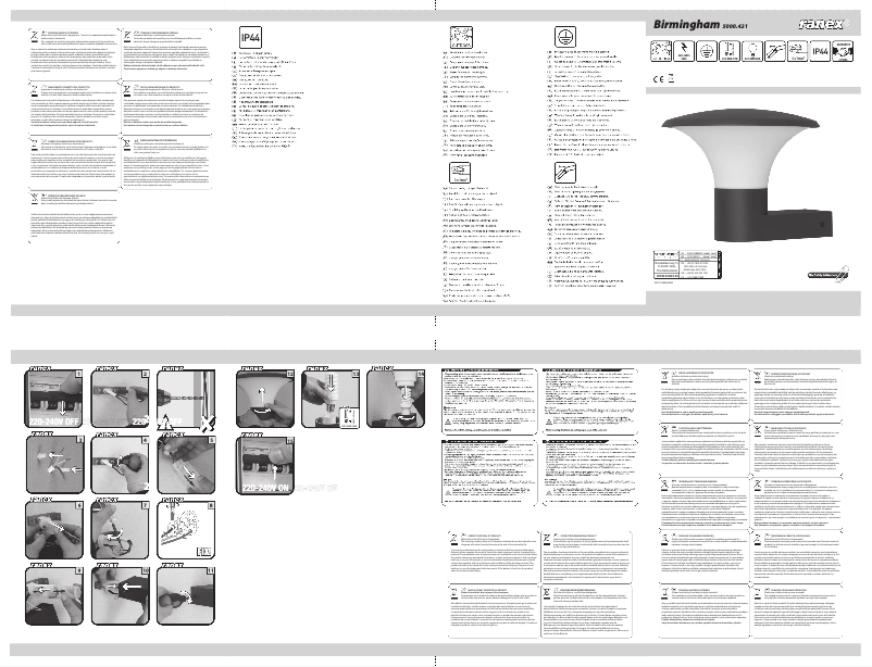 Image de la première page du manuel de l'appareil Birmingham 5000.421