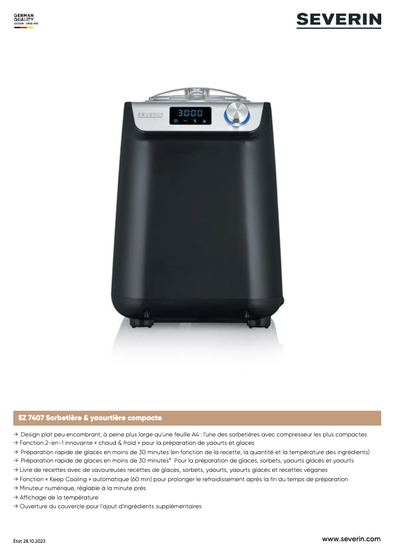 Image de la première page du manuel de l'appareil EZ 7407