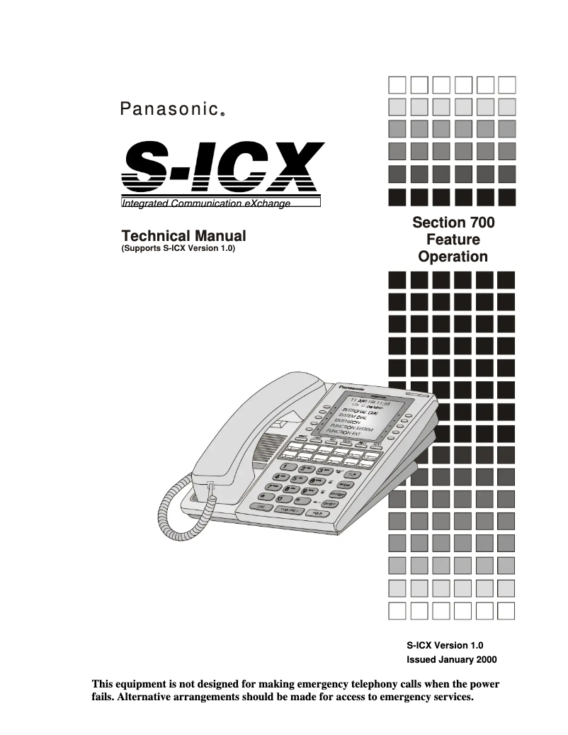 Imagen de la primera página del manual del dispositivo S-ICX