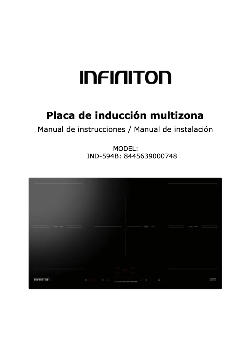 Page n°1 - Manuel utilisateur Infiniton IND-594B
