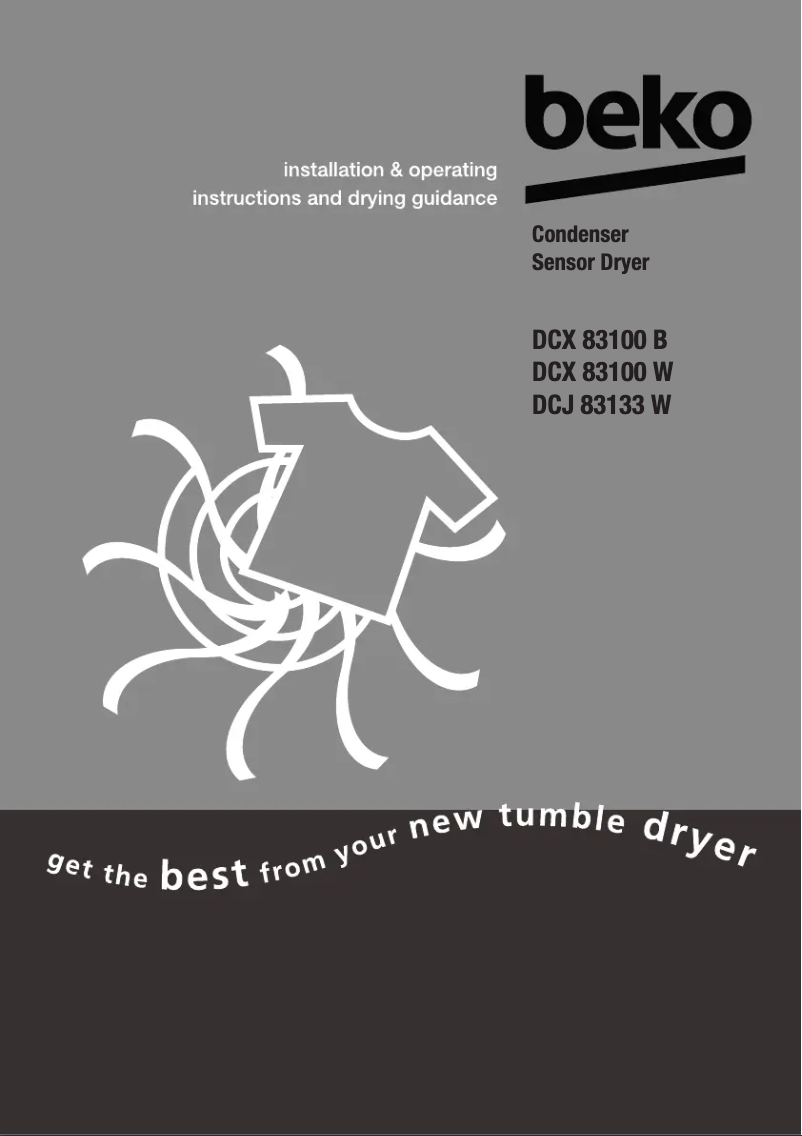 Image de la première page du manuel de l'appareil DCX 83100