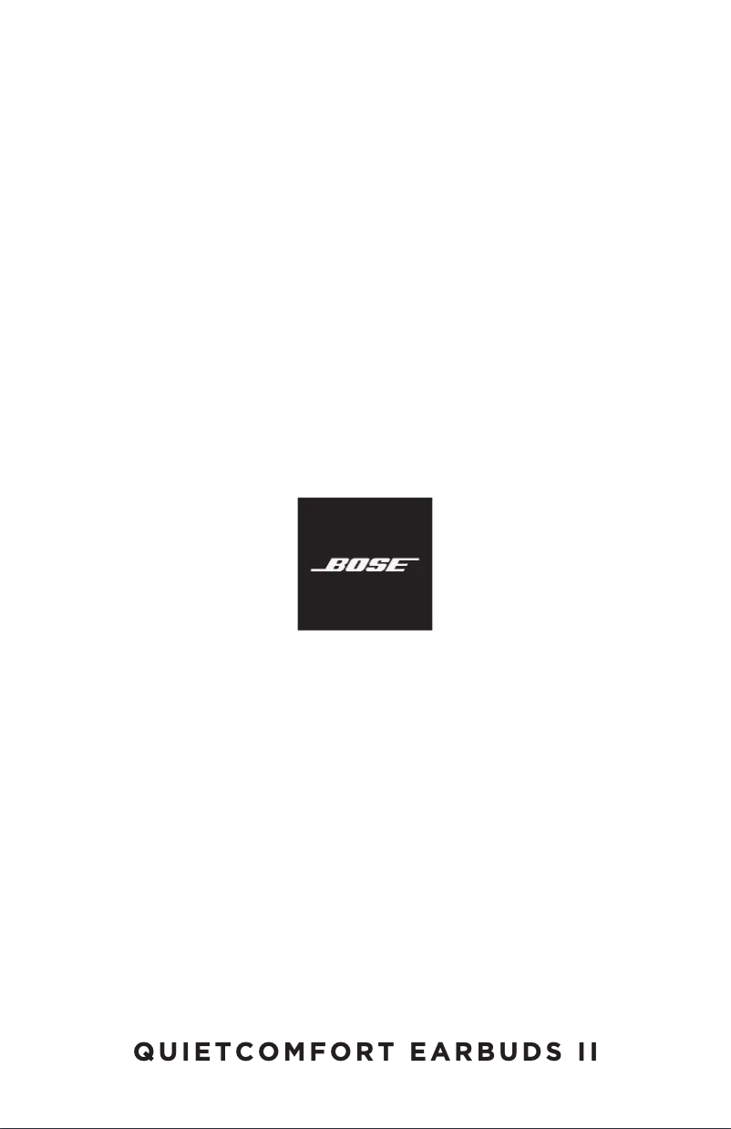 Page 1 de la notice Manuel utilisateur Bose QuietComfort Earbuds II