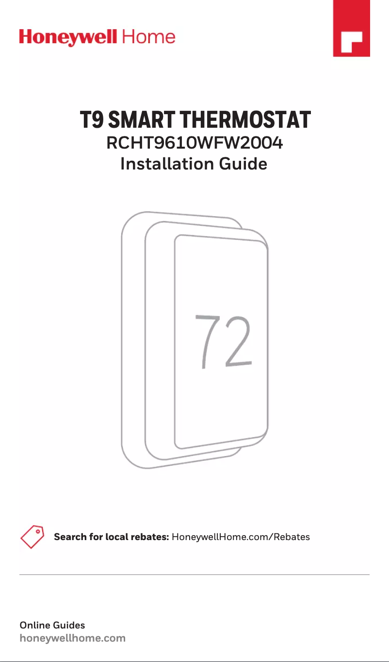 Page 1 de la notice Manuel utilisateur Honeywell T9 Smart Thermostat