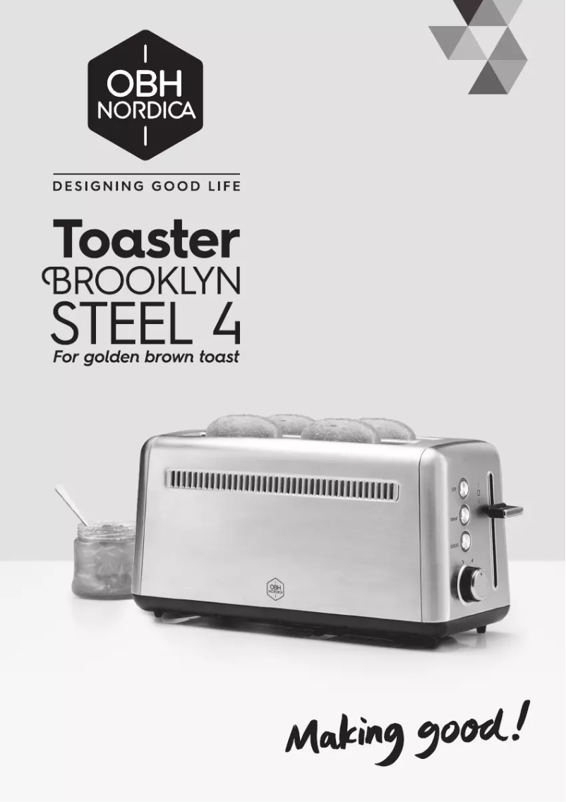 Page 1 de la notice Manuel utilisateur OBH Nordica Brooklyn Steel 4 2271