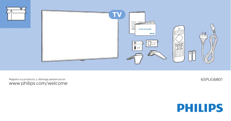 Page 1 de la notice Manuel utilisateur Philips 65PUG6801