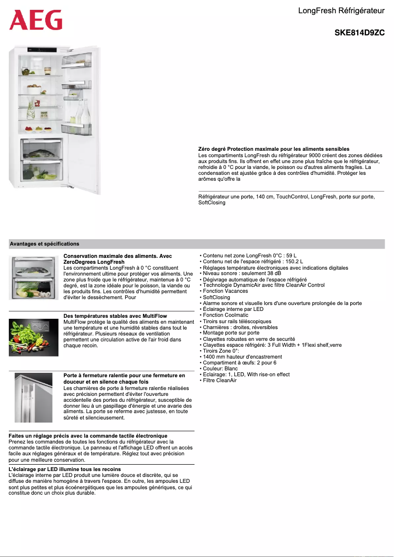 Image de la première page du manuel de l'appareil SKE814D9ZC