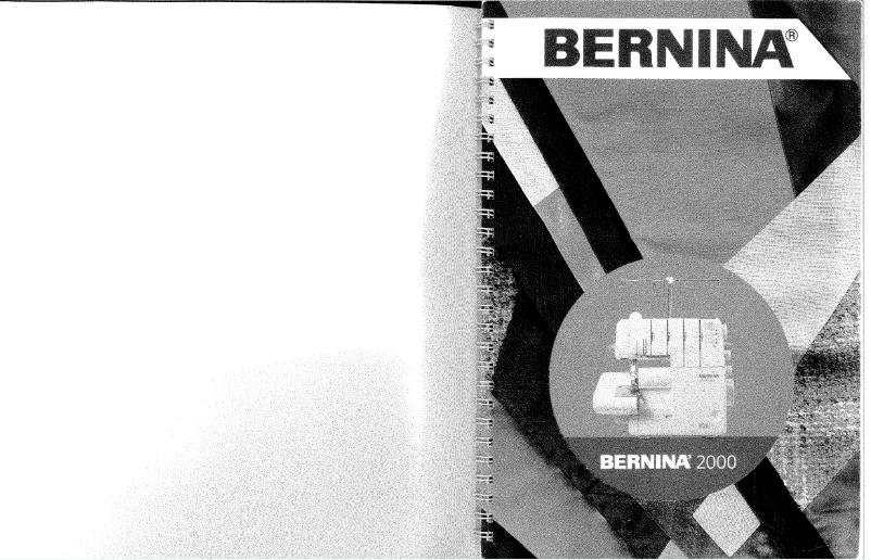 Page 1 de la notice Manuel utilisateur Bernina 2000