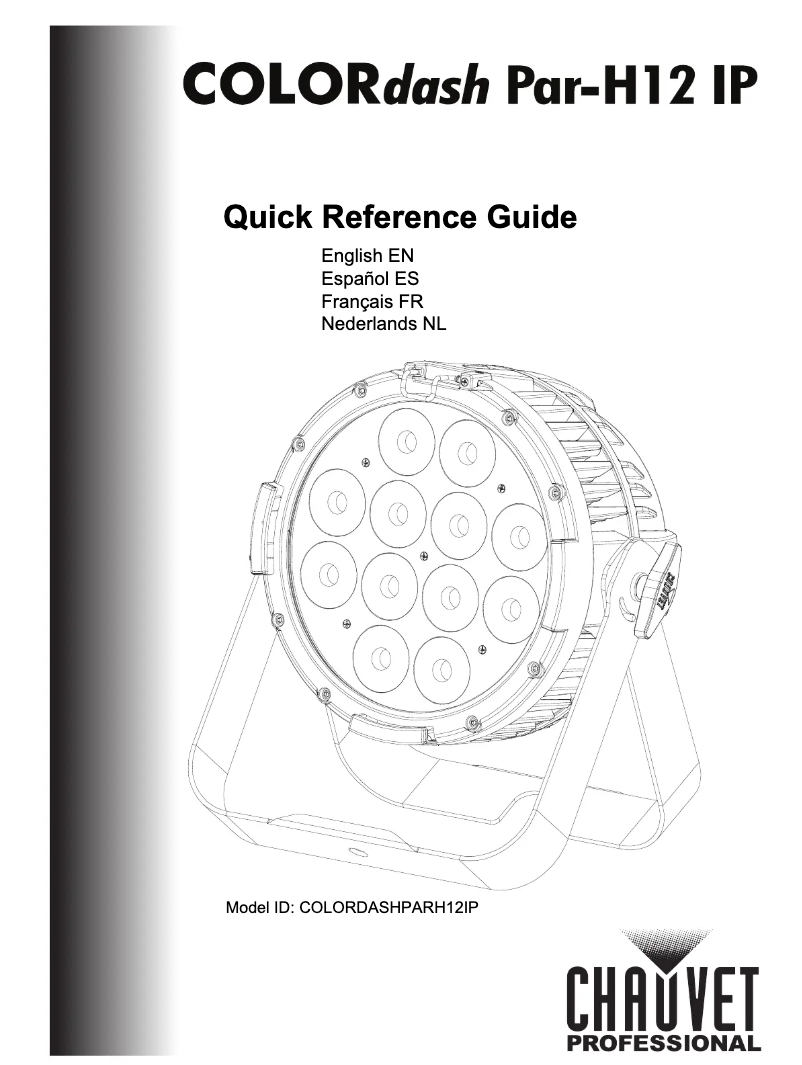 Page 1 de la notice Manuel utilisateur Chauvet COLORdash Par H12IP