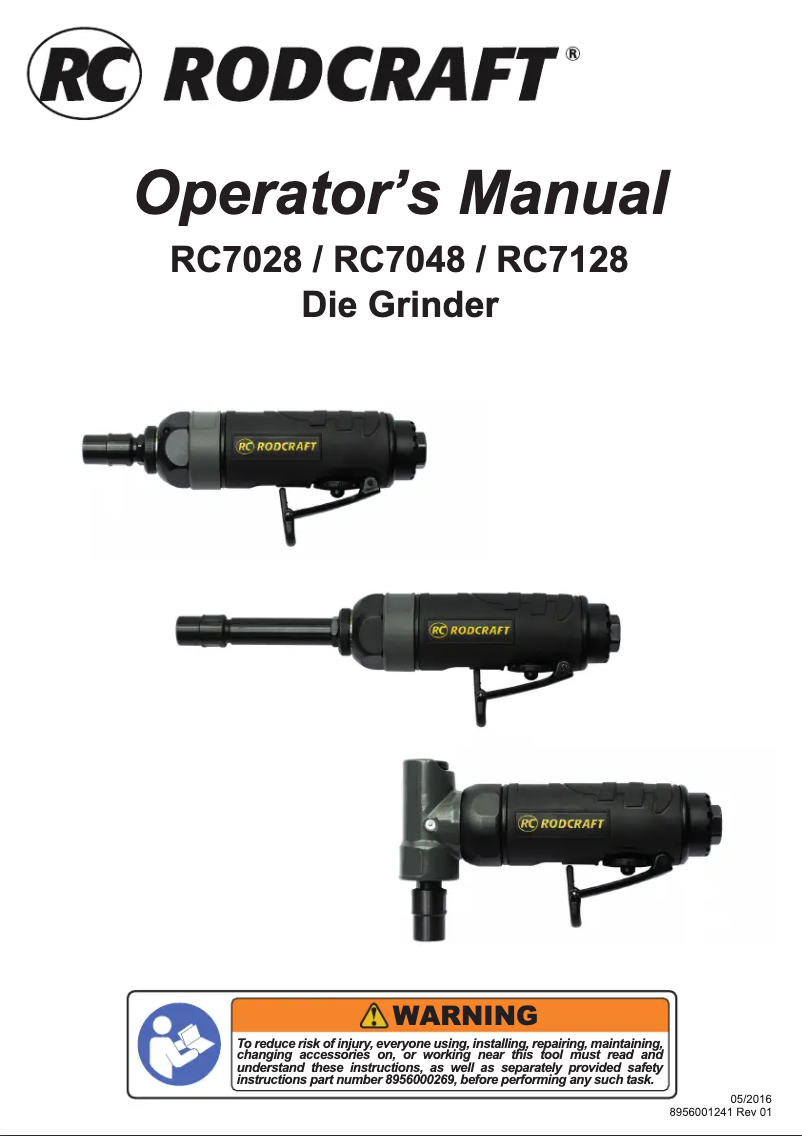 Page n°1 - Manuel utilisateur Rodcraft RC7128