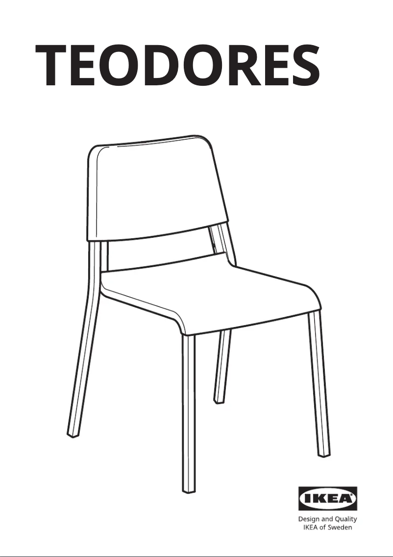 Página 1 del manual Manual de usuario Ikea TEODORES 903.509.37