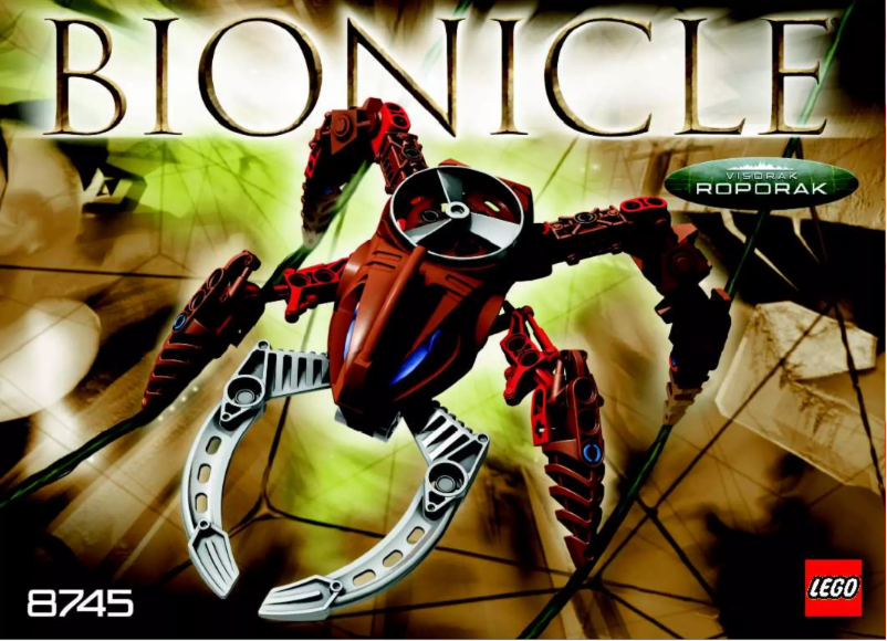 Image de la première page du manuel de l'appareil Bionicle 8745