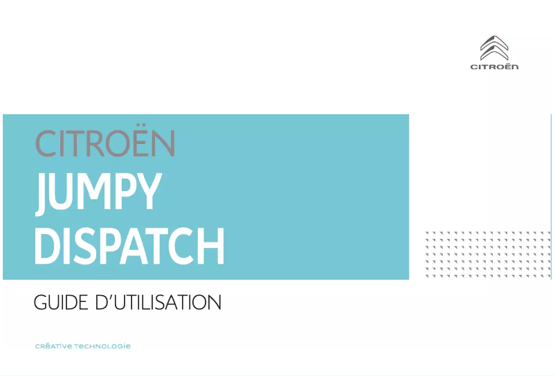 Página 1 del manual Manual de usuario Citroën Jumpy (2018)