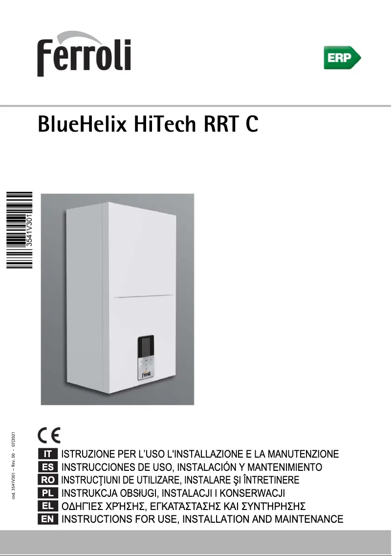 Page n°1 - Manuel utilisateur Ferroli Bluehelix Hitech RRT C