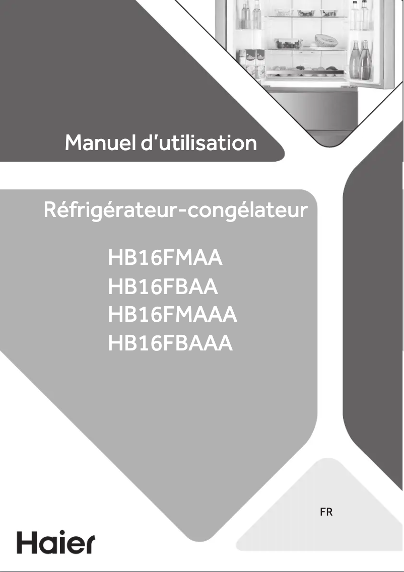 Page n°1 - Manuel utilisateur Haier HB16FBAA