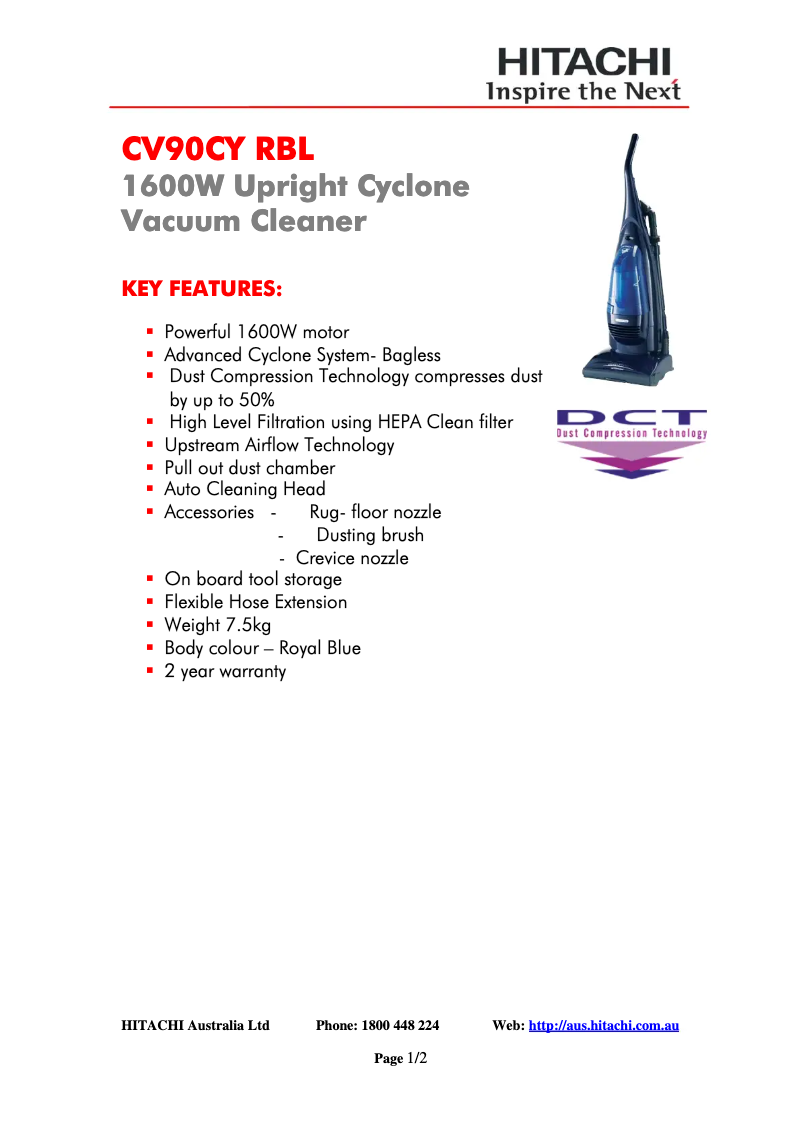 Image de la première page du manuel de l'appareil CV-90CY