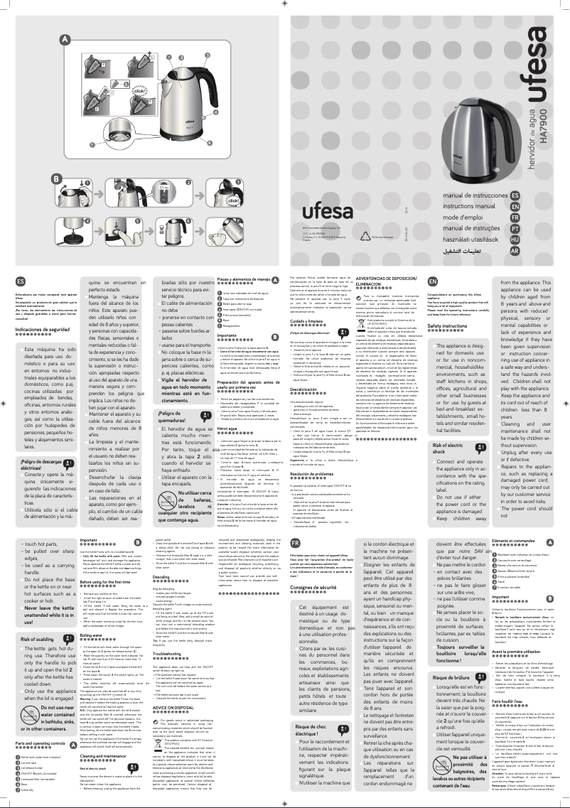 Page n°1 - Mode d'emploi Ufesa HA7900