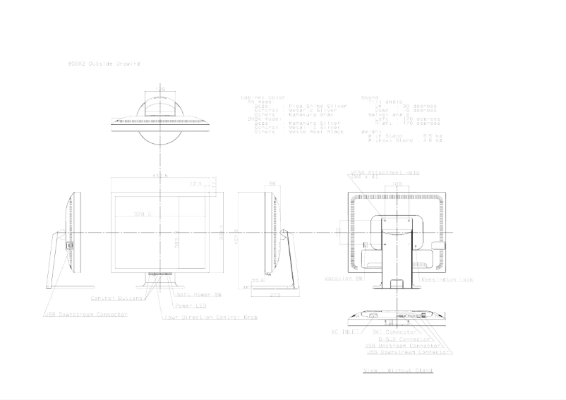 Página 1 del manual Dibujo técnico NEC MultiSync 90GX2