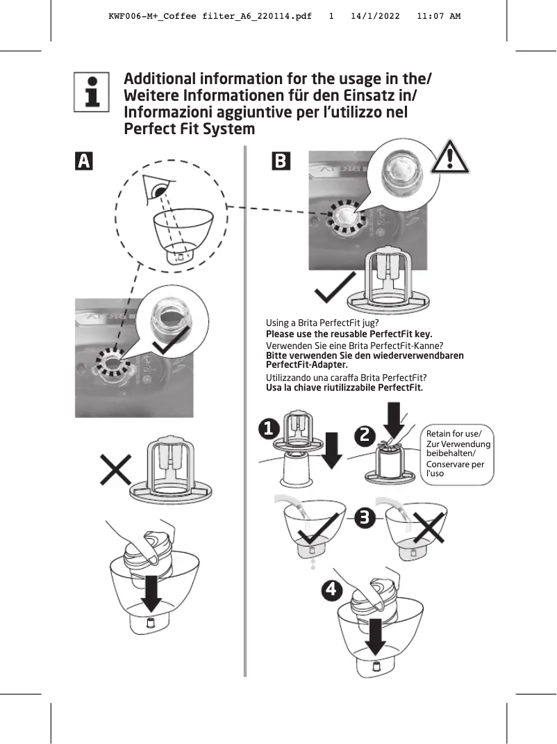 Image de la première page du manuel de l'appareil KWF-006-M