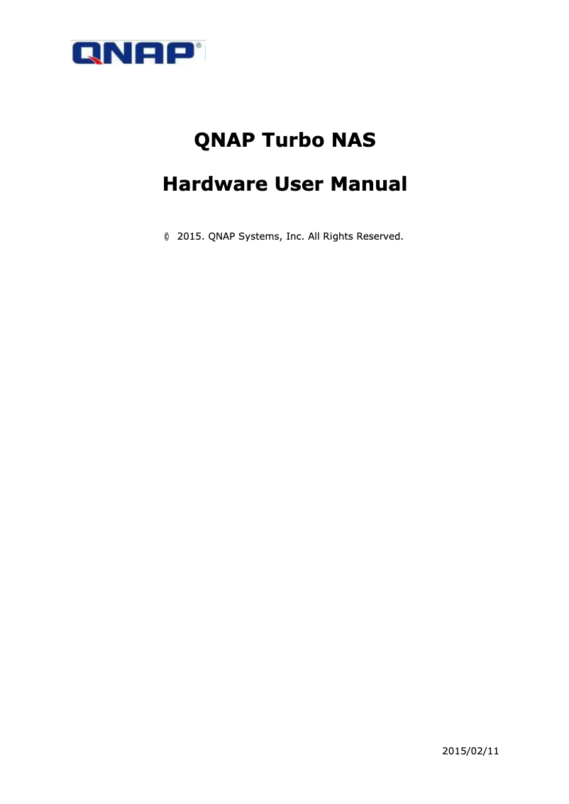 Page n°1 - Manuel utilisateur HGST TS-853U-RP