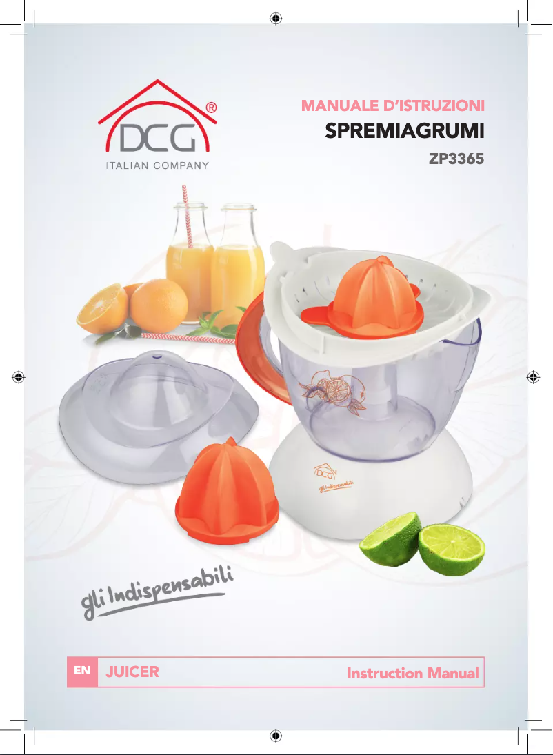 Página 1 del manual Manual de usuario DCG ZP3365