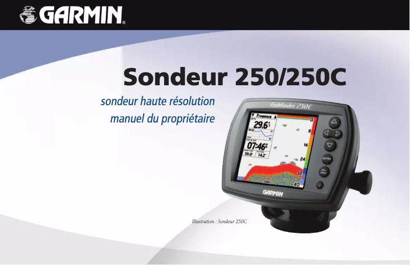 Page 1 de la notice Manuel utilisateur Garmin Fishfinder 250